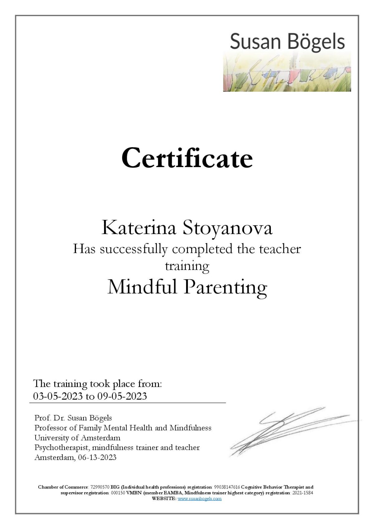 Mindful Parenting – Teacher Training