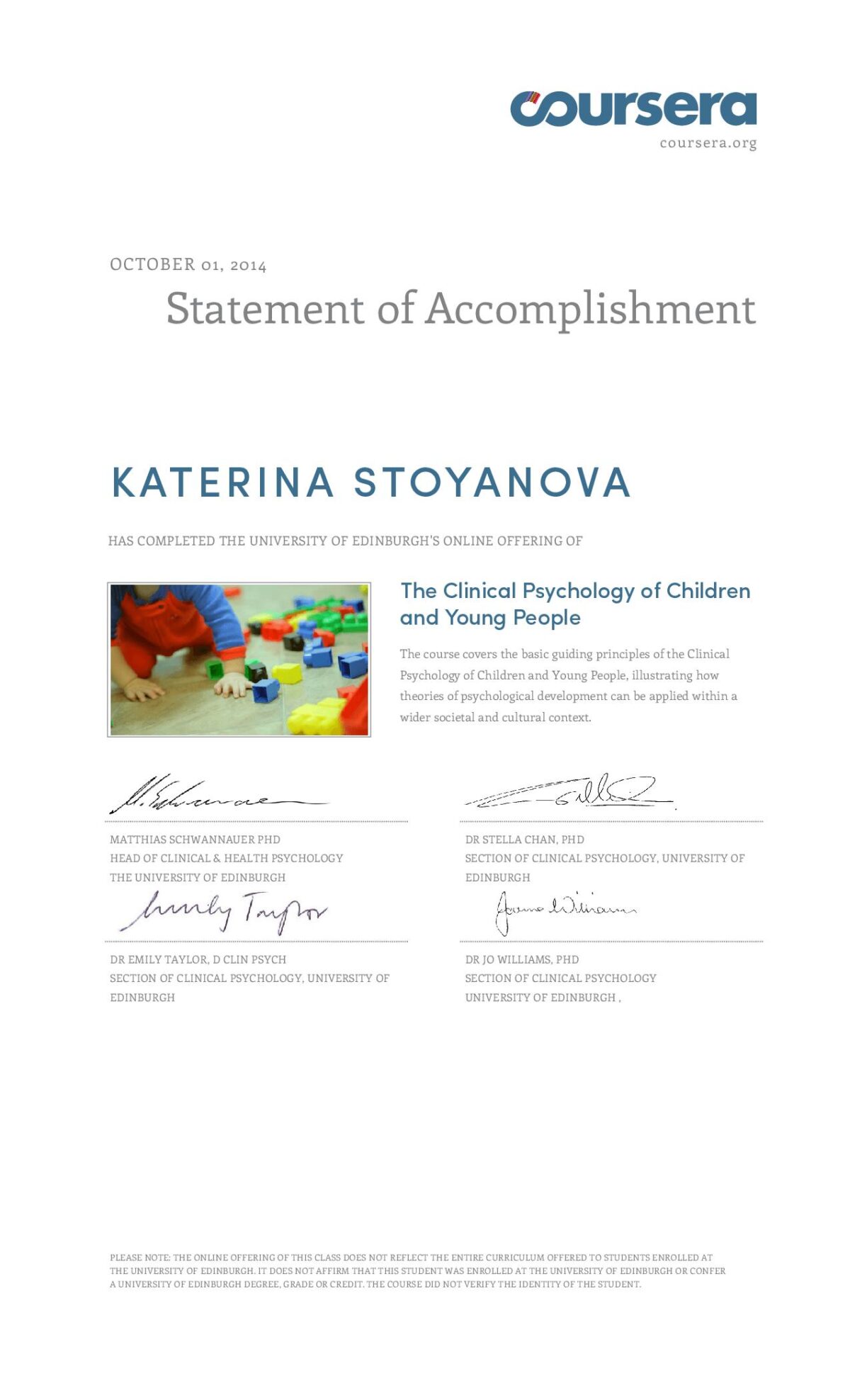 The Clinical Psychology of Children and Young People